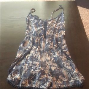 Tropical pattern romper